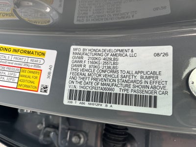 2026 Honda Accord Hybrid EX-L
