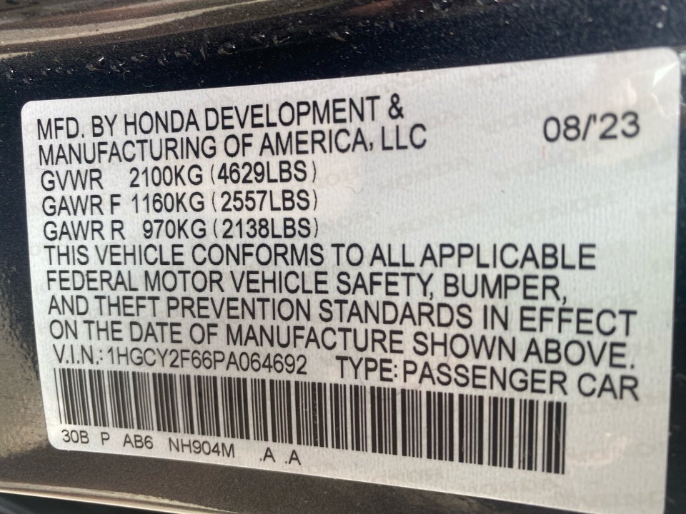 2023 Honda Accord Hybrid EX-L