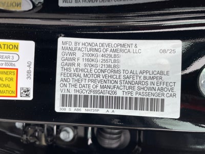 2025 Honda Accord Hybrid EX-L