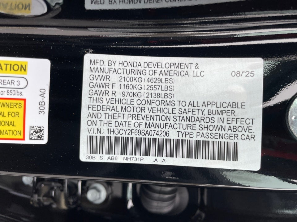 2025 Honda Accord Hybrid EX-L