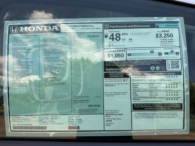 2026 Honda Accord Hybrid EX-L