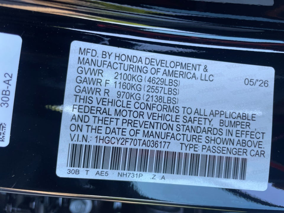 2026 Honda Accord Hybrid Sport-L