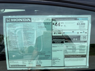 2026 Honda Accord Hybrid Sport-L