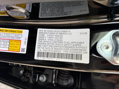 2026 Honda Accord Hybrid Sport-L