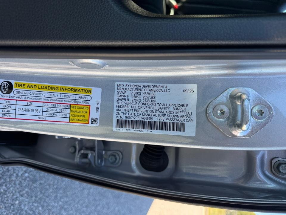 2026 Honda Accord Hybrid Sport-L