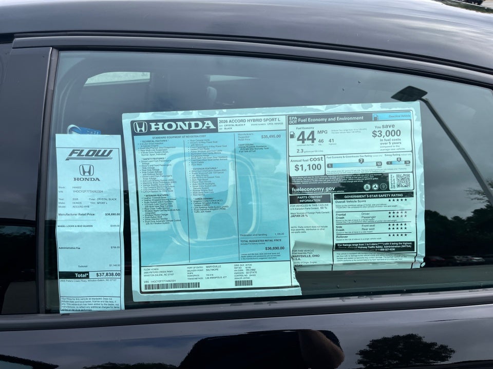 2026 Honda Accord Hybrid Sport-L