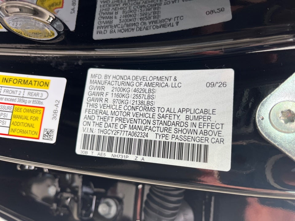 2026 Honda Accord Hybrid Sport-L
