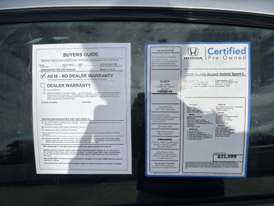 2025 Honda Accord Hybrid Sport-L