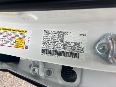 2026 Honda Accord Hybrid Touring