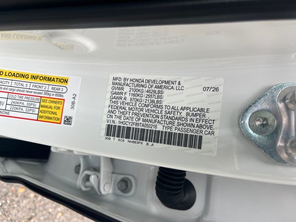 2026 Honda Accord Hybrid Touring