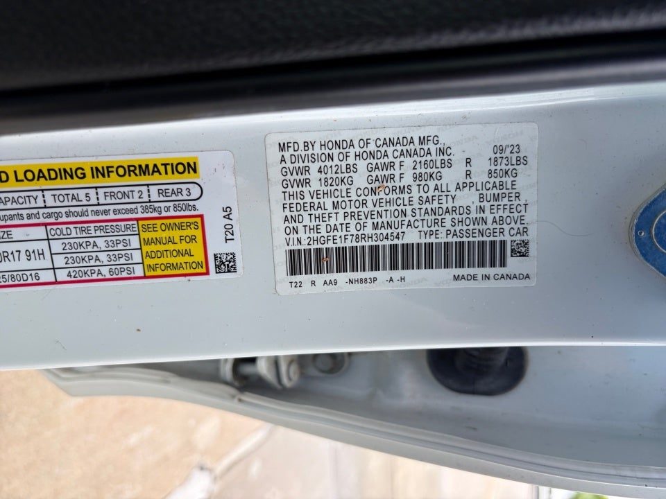 2024 Honda Civic Sedan EX