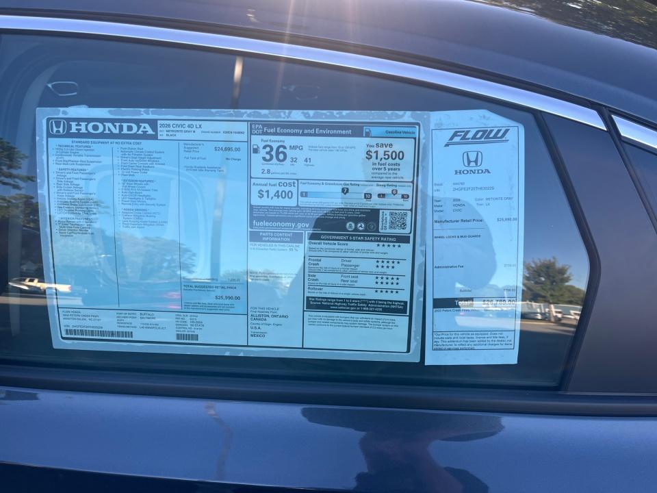 2026 Honda Civic Sedan LX