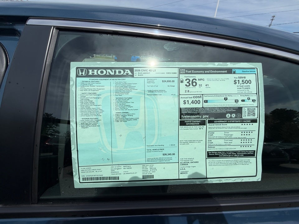 2026 Honda Civic Sedan LX