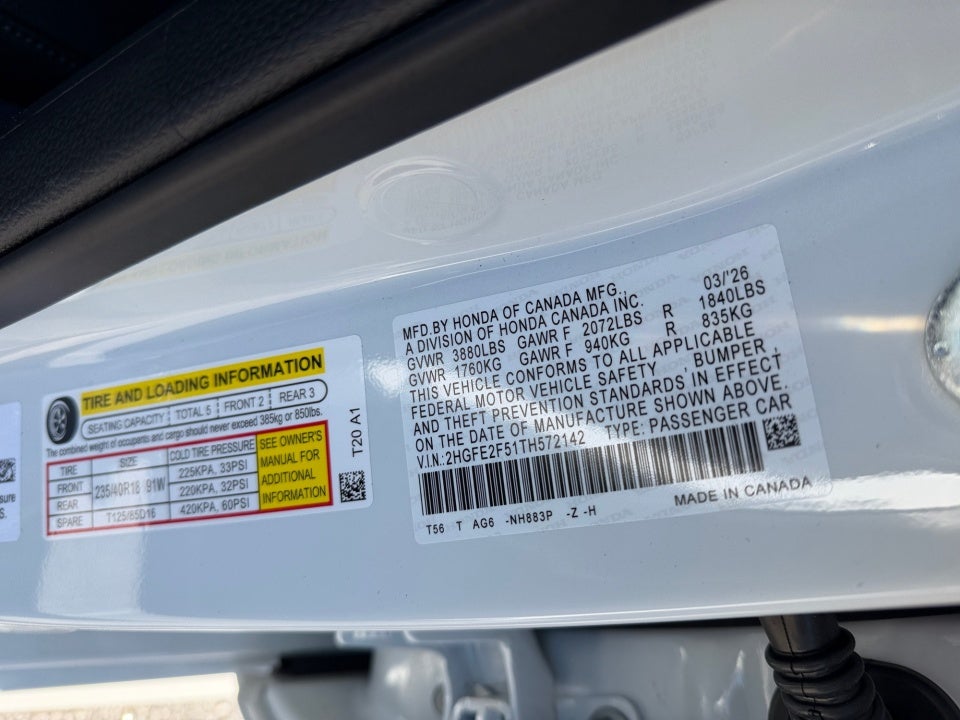 2026 Honda Civic Sedan Sport