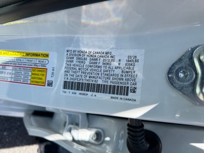 2026 Honda Civic Sedan Sport