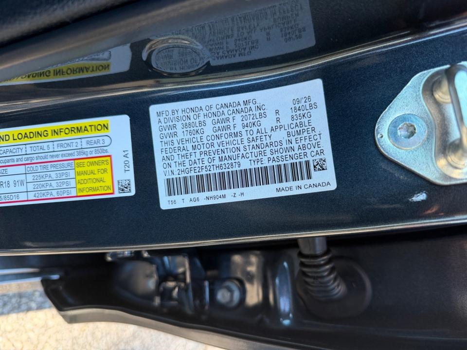 2026 Honda Civic Sedan Sport