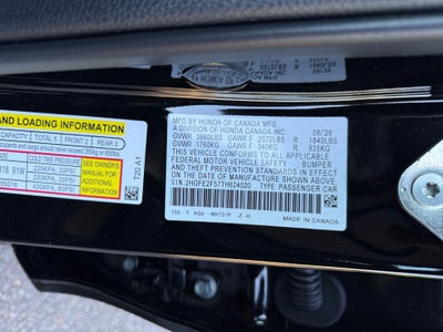 2026 Honda Civic Sedan Sport