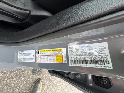 2026 Honda Civic Sedan Sport