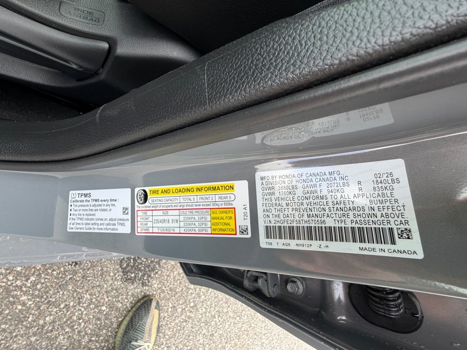 2026 Honda Civic Sedan Sport