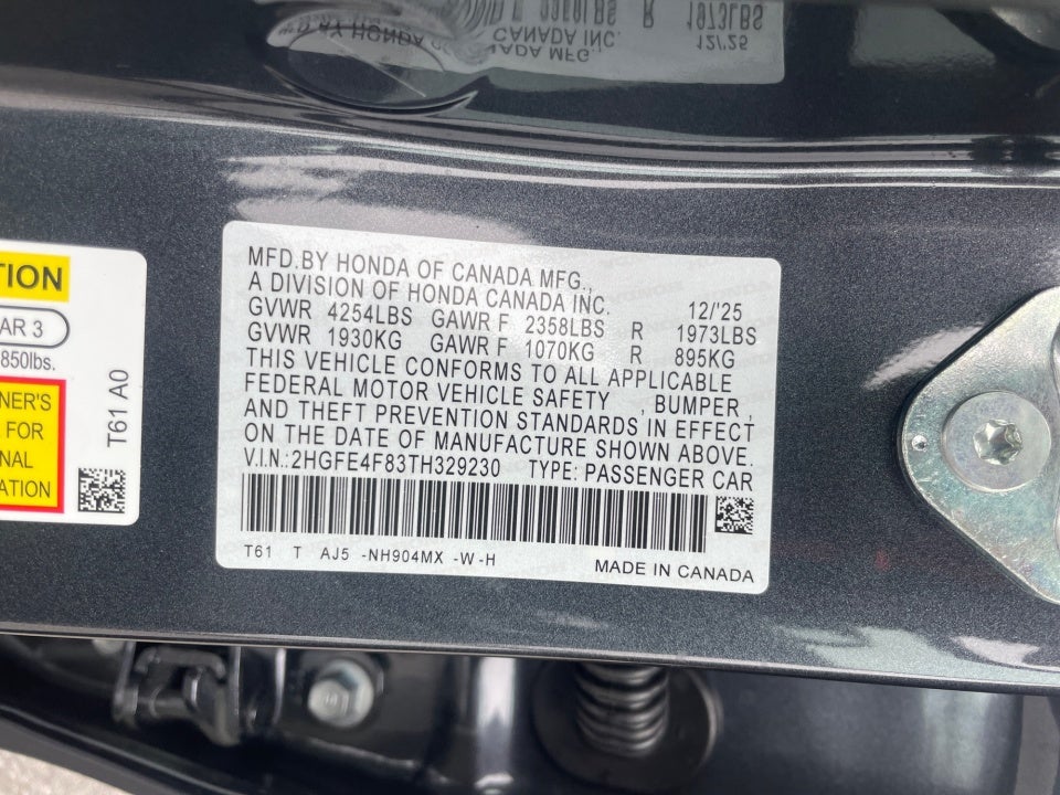 2026 Honda Civic Hybrid Sport