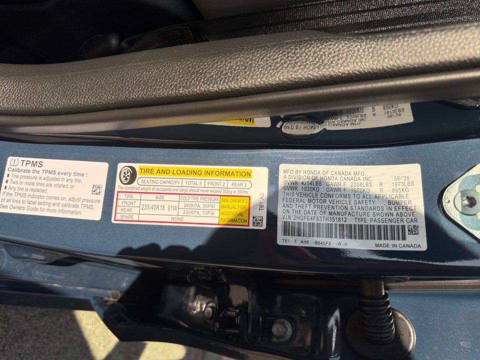 2026 Honda Civic Hybrid Sport