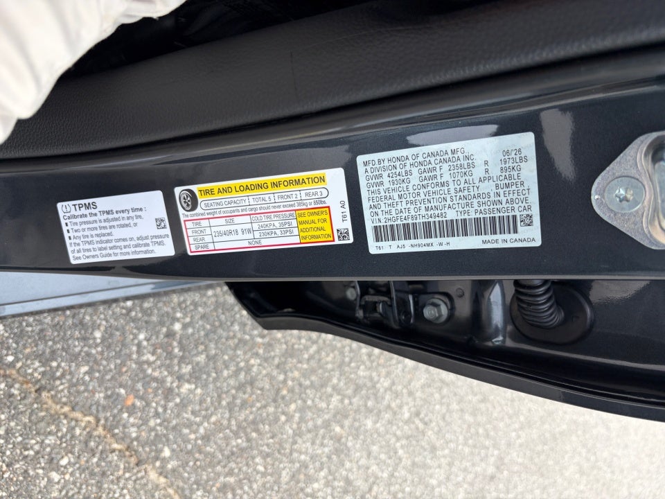 2026 Honda Civic Hybrid Sport