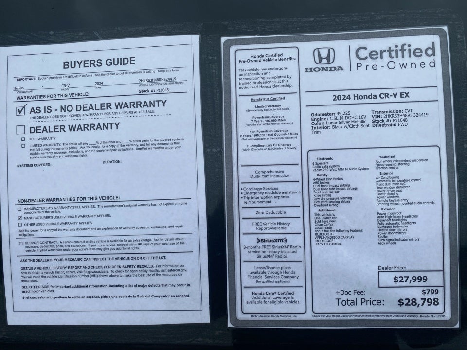 2024 Honda CR-V EX 2WD