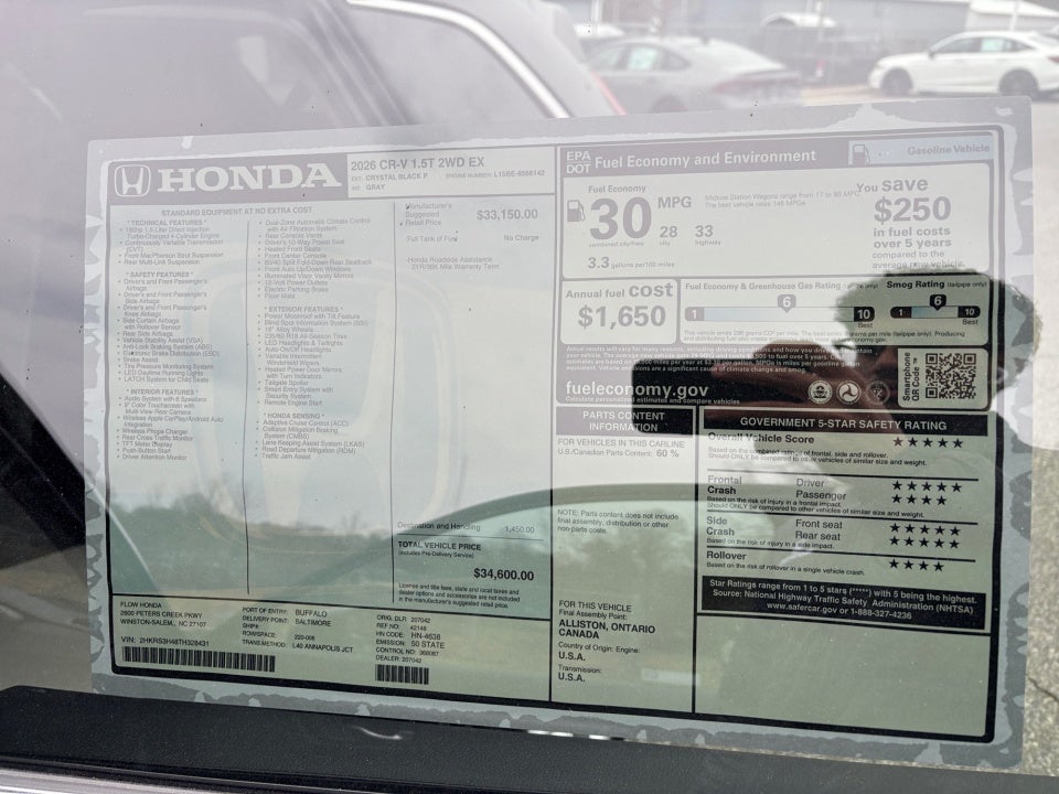 2026 Honda CR-V EX 2WD