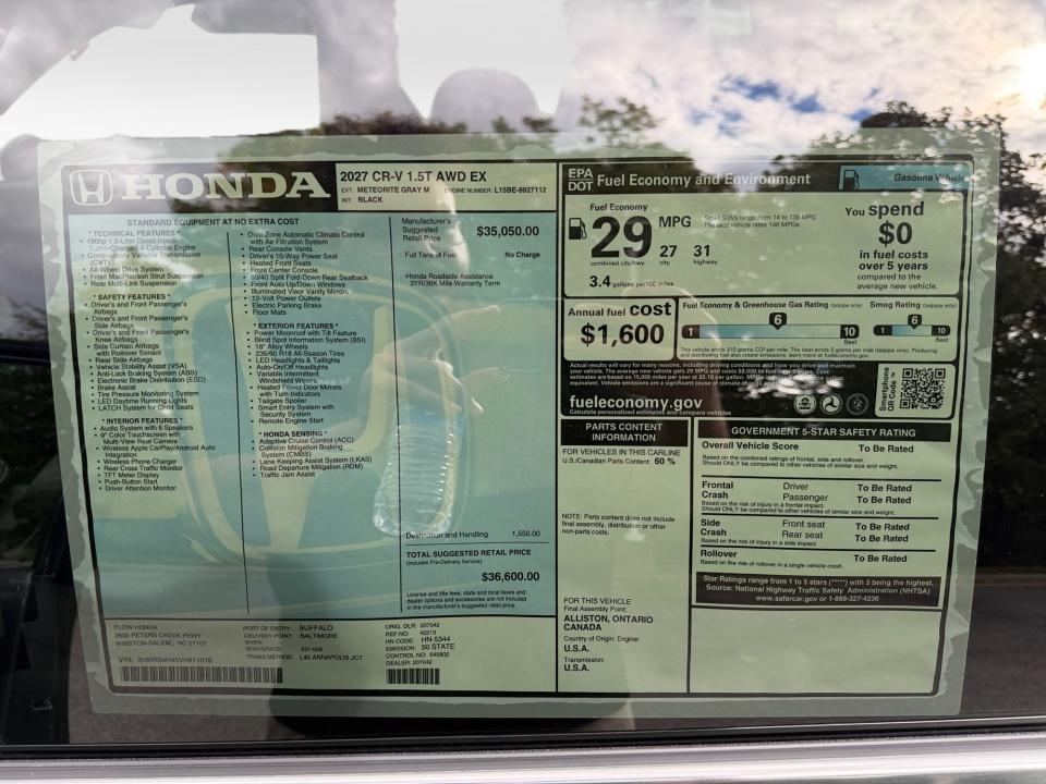 2027 Honda CR-V EX