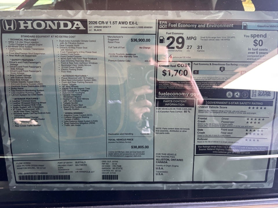 2026 Honda CR-V EX-L AWD