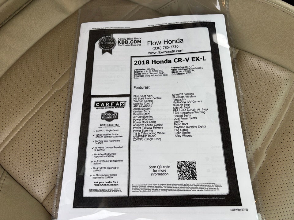 2018 Honda CR-V EX-L