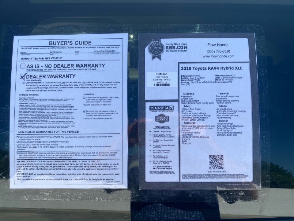 2019 Toyota RAV4 Hybrid Hybrid XLE