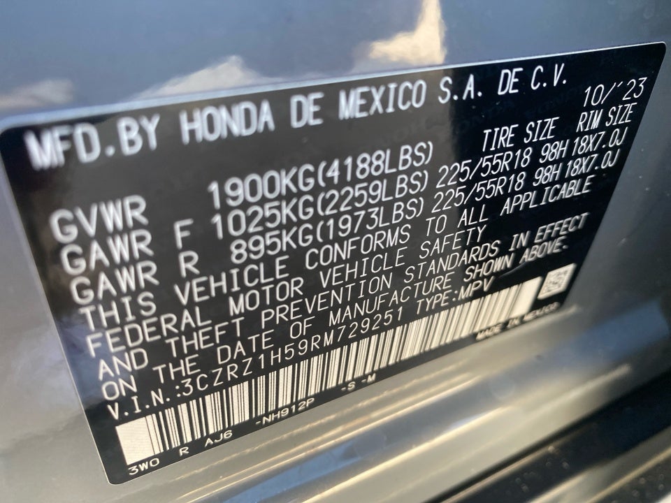 2024 Honda HR-V 2WD Sport
