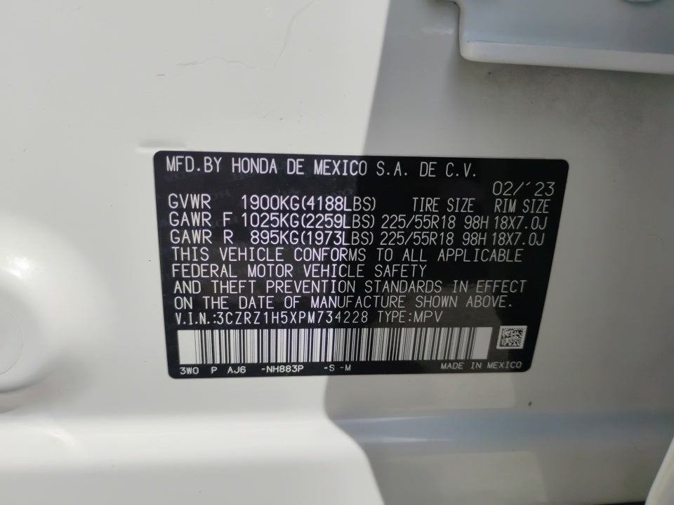 2023 Honda HR-V 2WD Sport