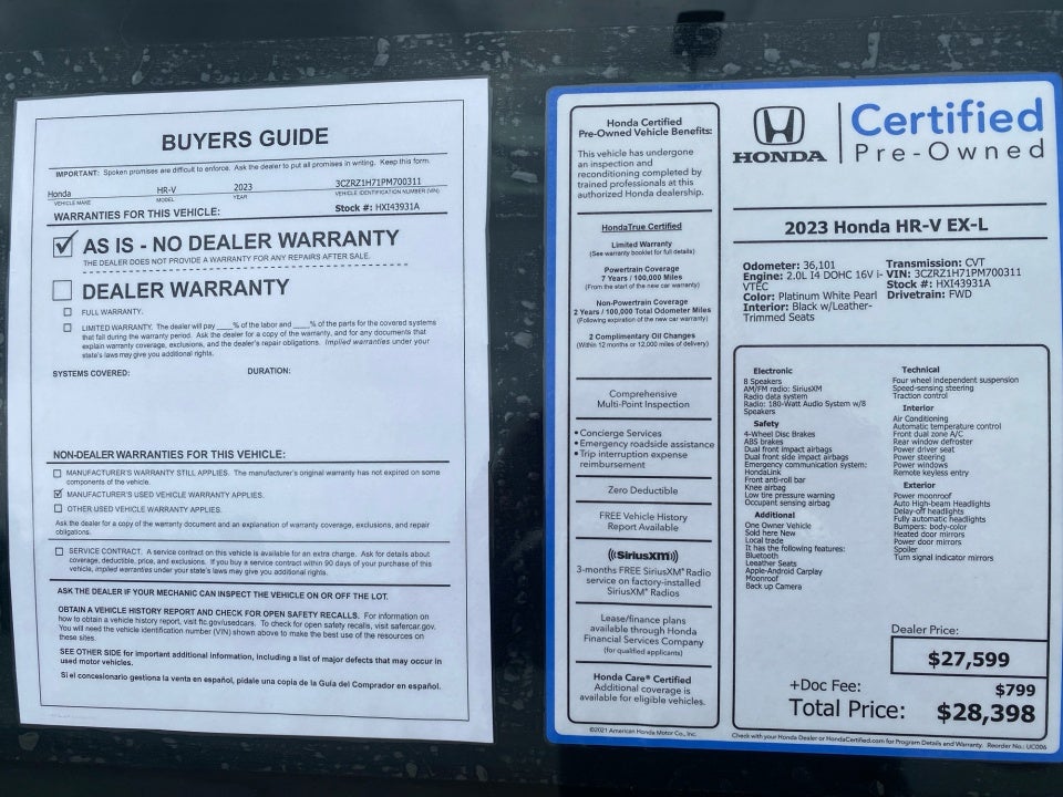 2023 Honda HR-V EX-L - Photo 37