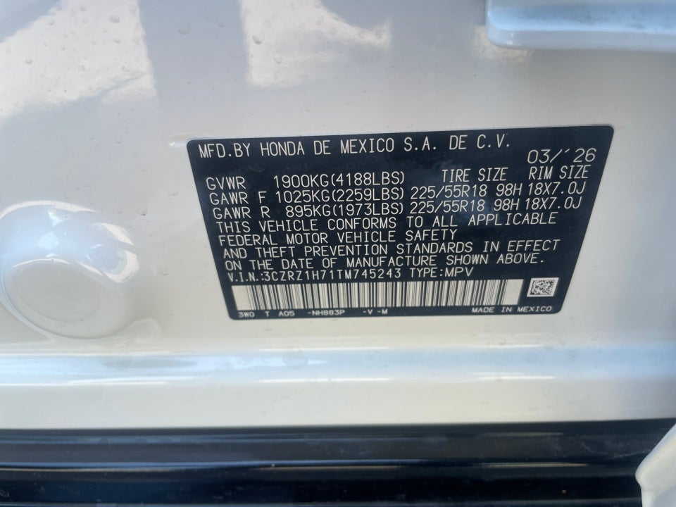 2026 Honda HR-V 2WD EX-L