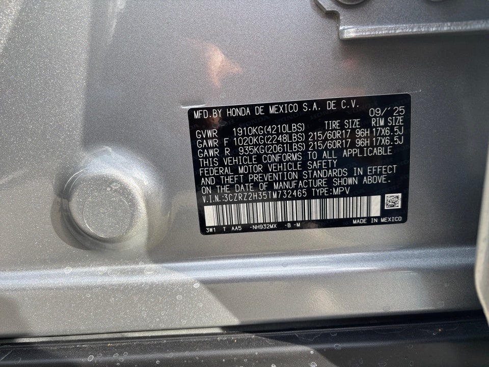 2026 Honda HR-V AWD LX