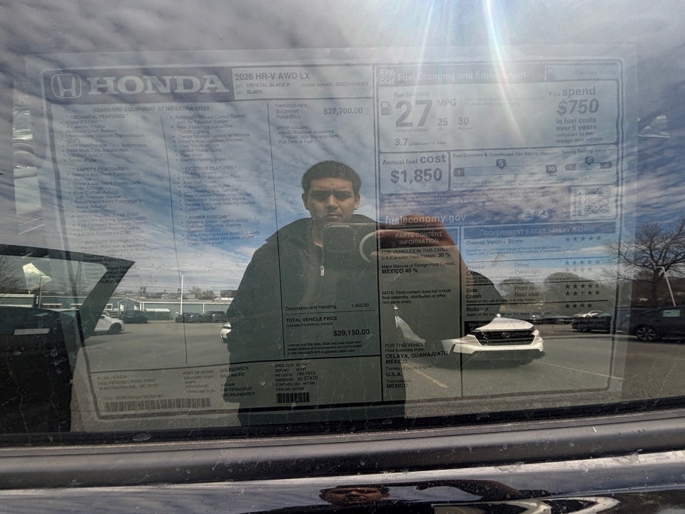 2026 Honda HR-V AWD LX