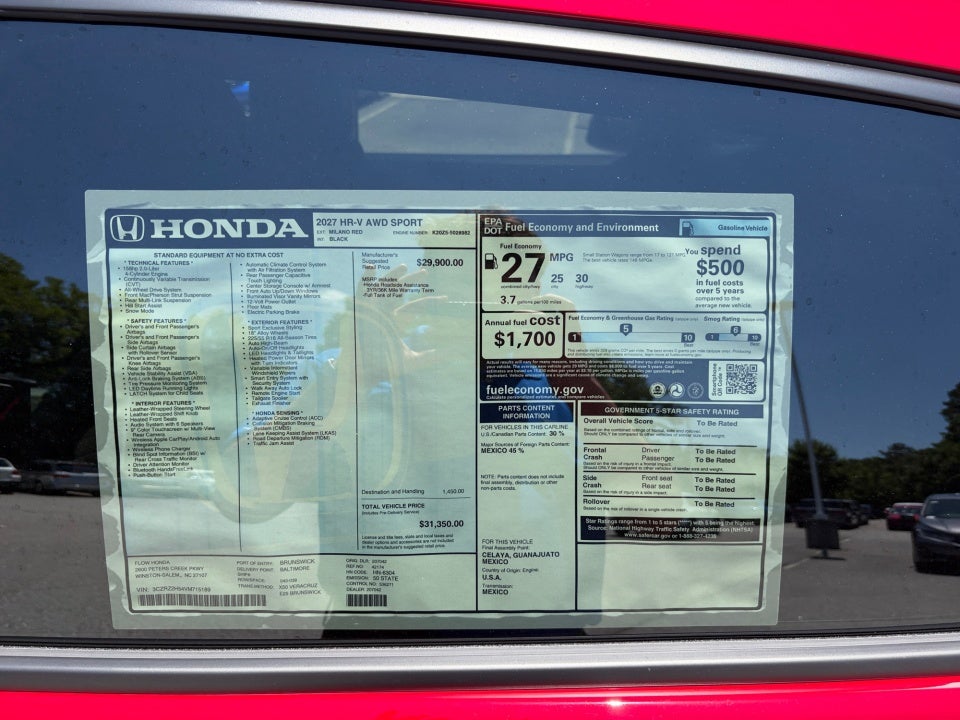 2027 Honda HR-V Sport
