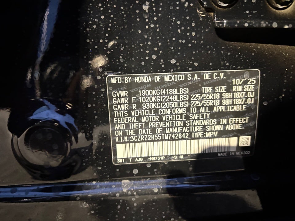 2026 Honda HR-V AWD Sport