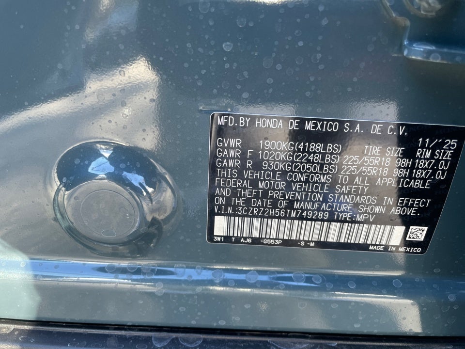 2026 Honda HR-V AWD Sport