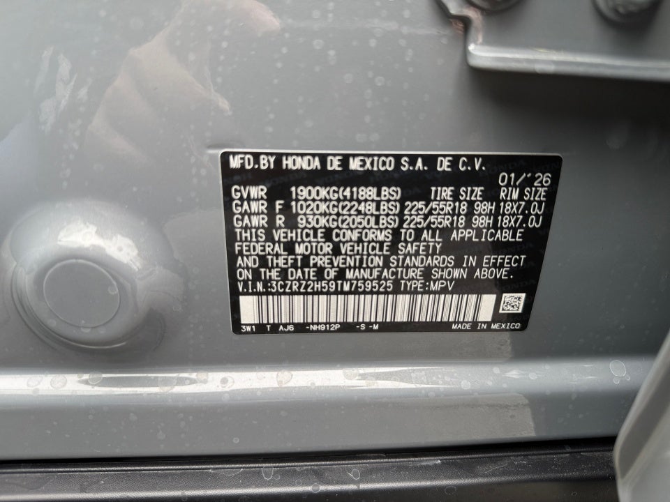 2026 Honda HR-V AWD Sport