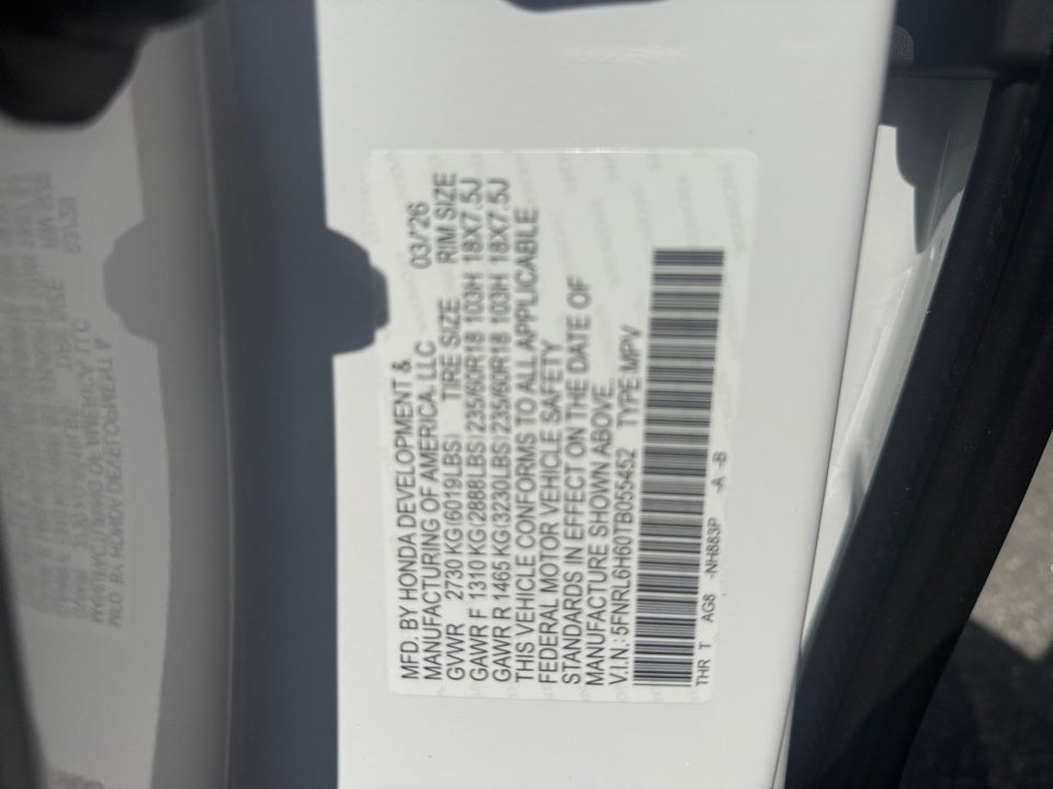 2026 Honda Odyssey EX-L