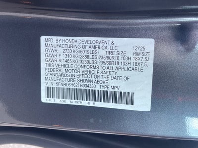 2026 Honda Odyssey EX-L