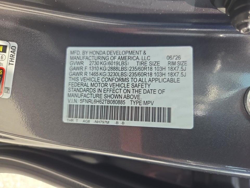 2026 Honda Odyssey EX-L