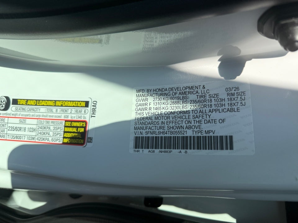 2026 Honda Odyssey EX-L