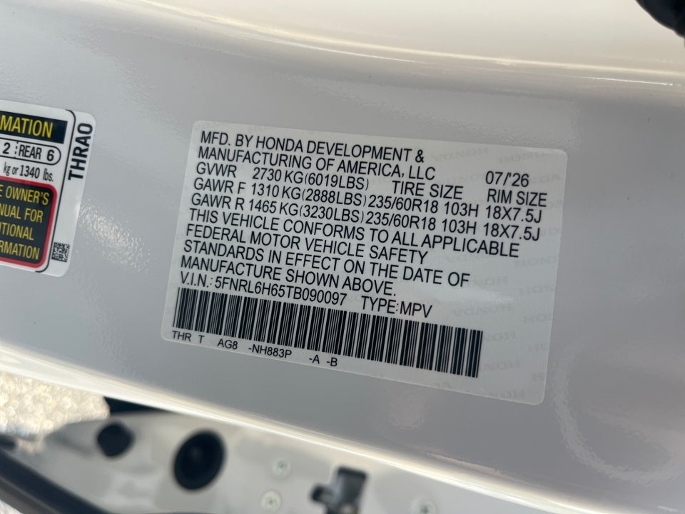 2026 Honda Odyssey EX-L