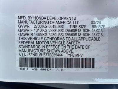 2026 Honda Odyssey EX-L