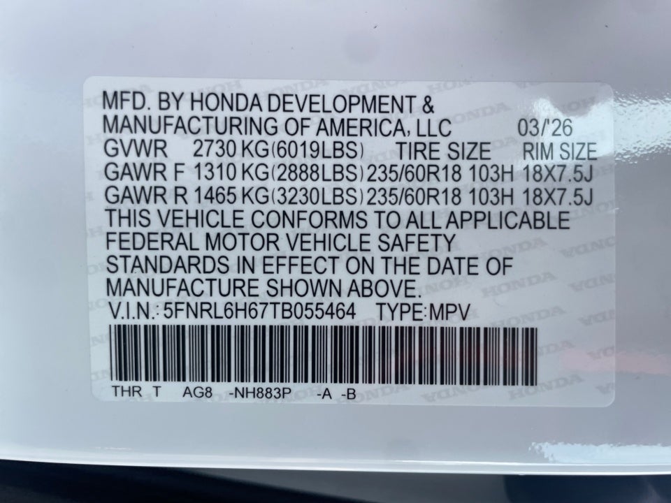 2026 Honda Odyssey EX-L