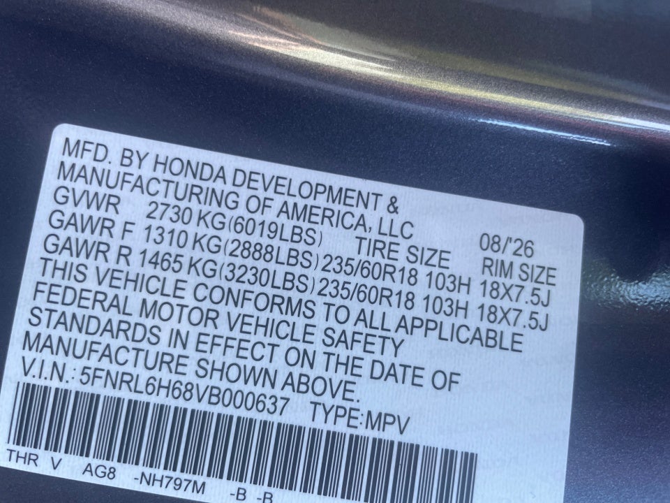 2027 Honda Odyssey EX-L
